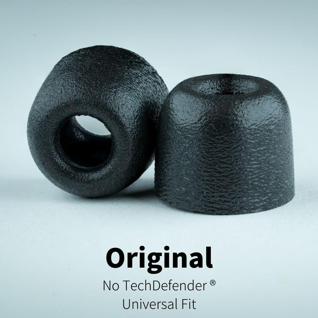 Comply 500 Core Series | Memory Foam Replacement IEM Ear Tips for KZ, Moondrop, FiiO Sennheiser & More | Superior Noise Isolation, Ultimate Comfort, Secure Fit | Black, Medium (3 Pairs)