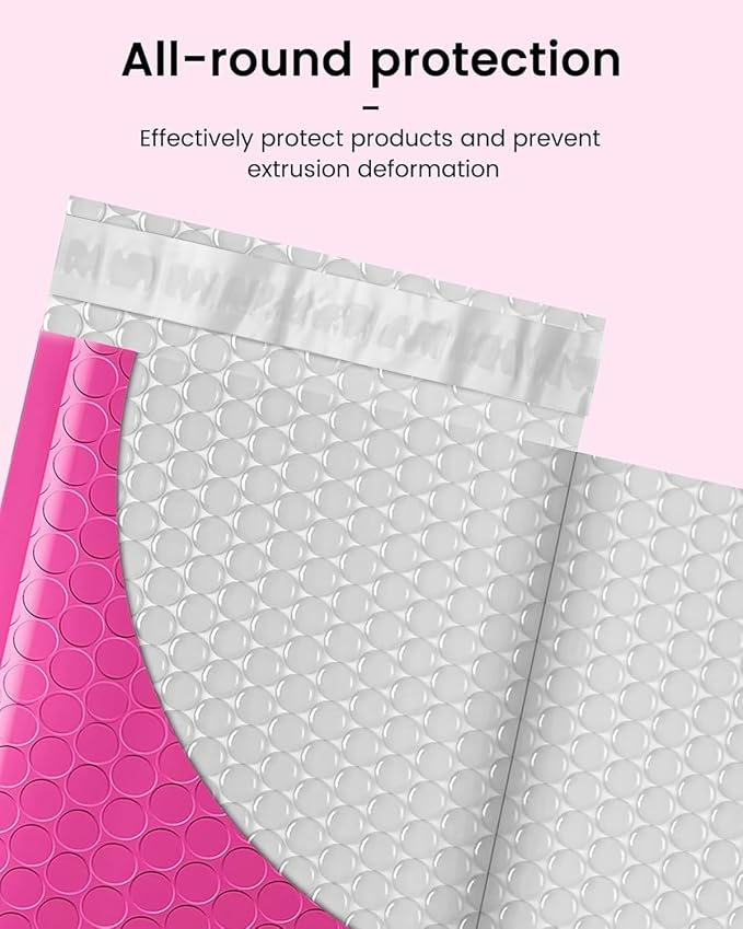 GSSUSA Pink Bubble Mailers 6x10 Small Padded Envelopes 9600 Pack, 1 Pallet - Image 3