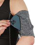 Running Phone Armband for Men Women,Universal Arm Bands for Phones Below 8 Inches,Waterproof Cell Phone Armband for Hiking,Running,Cycling,Climbing(Grey M)