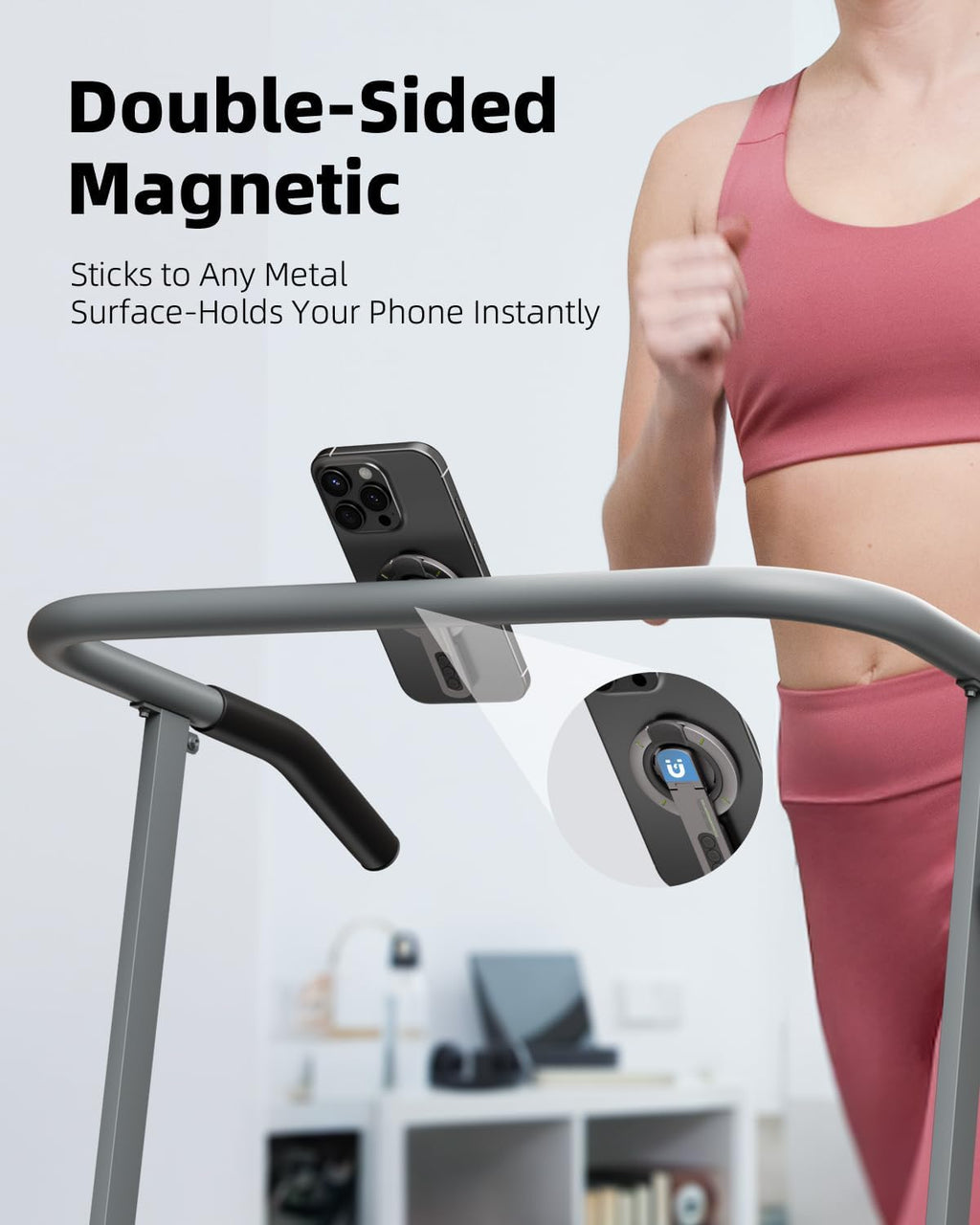 TODI for MagSafe Phone Grip Stand, 3-in-1 Magnetic Finger Ring Holder with Double-Sided Magnet, Fidget Toy Design, Magnetic Phone Stand for iPhone 16/15/14/13/12 Series