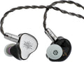 Linsoul Kiwi Ears KE4 in Ear Monitor, 2DD+2BA Hybrid Earphone, Gaming Earbuds, HiFi Wired IEM, with Detachable IEM Cable for Musician Audiophile (Silver)