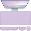 Desk Mat Purple, Large Gaming Mouse Pad by QOMOLAMA