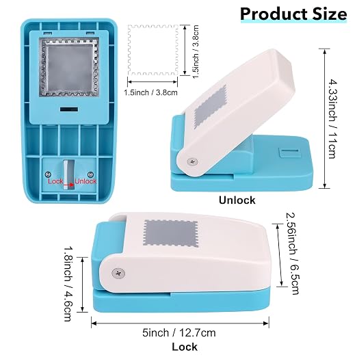 Stamp Puncher, Large Square 1.5 inch Postage Stamp Punch, Stamps Punches Square - Image 2