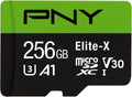 PNY 256GB Elite-X Class 10 U3 V30 microSDXC Flash Memory Card - 100MB/s, Class 10, U3, V30, A1, 4K UHD, Full HD, UHS-I, Micro SD