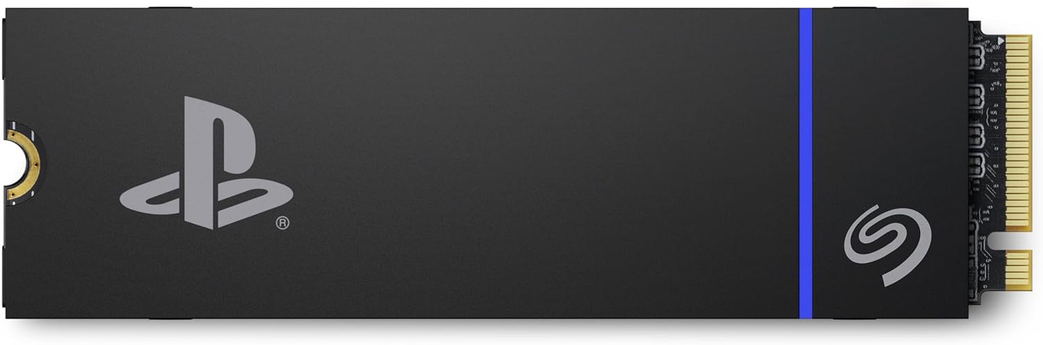 Seagate Game Drive PS5 NVMe SSD for PS5 1TB Internal Solid State Drive - PCIe Gen4 NVMe 1.4, Officially Licensed, Up to 7300MB/s with Heatsink (ZP1000GP3A1011)