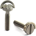 HJ Garden 2pcs 1/4-20 Thread D-Ring Stainless Steel Camera Fixing Screws for Camera Tripod Monopod QR Plate,D Shaft Quick Release Plate Mounting Screw 26mm Length