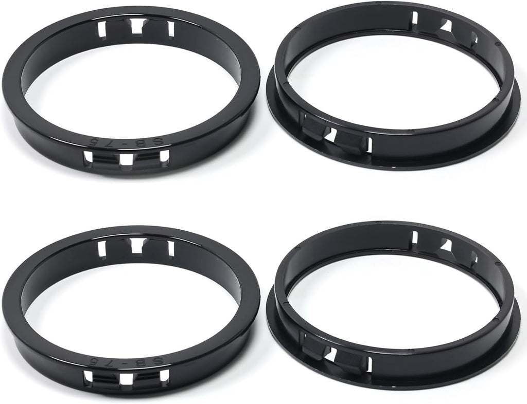 2-15/16"(75mm) Black Snap-in Knockout Insulating Bushing Grommets, Plastic Cable Hole Grommet for Wiring, Round Nylon Snap in Locking Electrical Wire Cord Hose, Tubing Bushings Grommets, 4pcs