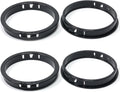 2-15/16"(75mm) Black Snap-in Knockout Insulating Bushing Grommets, Plastic Cable Hole Grommet for Wiring, Round Nylon Snap in Locking Electrical Wire Cord Hose, Tubing Bushings Grommets, 4pcs