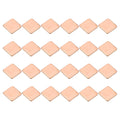 PATIKIL Copper Heatsink Pad Shims, 24 Pcs 15x15x1.5mm Copper Pad Shim IC Chipset GPU CPU Thermal Heatsink for Cooling Laptop Desktop Computer