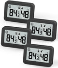 DOOMAY Mini Hygrometer Indoor Thermometer, Humidity Gauge with ℃/℉ Switch, Humidity Meter Digital Temperature Monitor for Greenhouse Babyroom Cellar Reptile Incubator Closet (4)