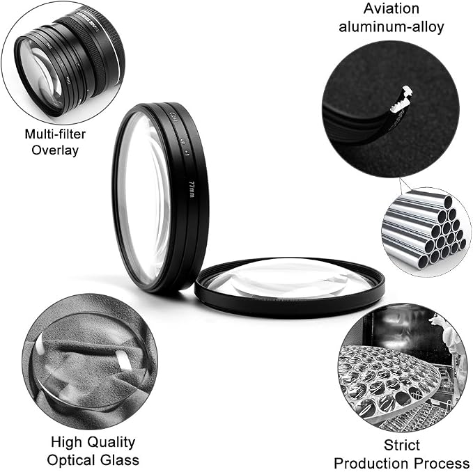 58mm Close-up Filter Kit 4 Pieces Macro Filter Accessory Set - Image 2
