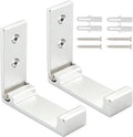 Folding Coat Hooks, Foldable Wall Hooks for Hanging Aluminum Alloy Cloth Hanger Coat Hanger Headphones Holder Headset Wall Hanger Hook- Pack of 2 (Silver)