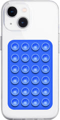 Silicone Suction Phone Case Mount, Non Slip Sticky Phone Grip for Cellphone, Silicon Adhesive Suction Cup Phone Mount, Strong Grip Holder for Selfies and Videos (Dark Blue)
