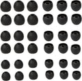 Silicone Earbud Replacement Tips Earbud Tips Ear Bud Covers for Fit Most in-Ear Earbuds(Inner Hole 3.8mm -5.5mm) Headphone Rubber Tips Eartips 18 Pairs S M L