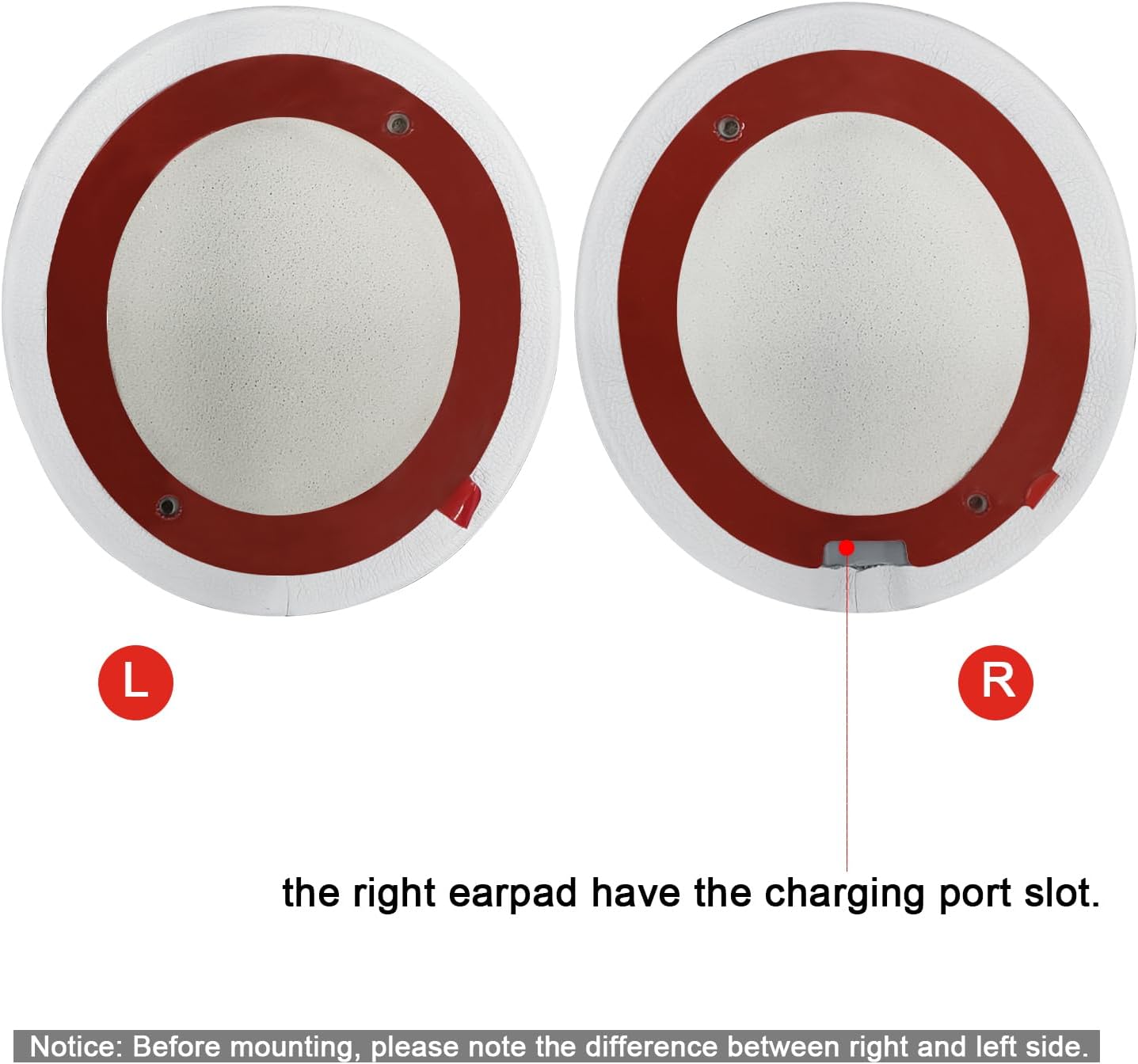 Replacement Ear Pads for Beats Solo 2 & Solo 3 Wireless On-Ear Headphones, Ear Cushions, Headset Earpads, Ear Cups Cover with Soft Protein Leather (White)