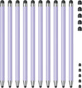 Stylus (10Pcs), Stylus Pen for Touchscreen, High Precision and Sensitivity Stylus Pen for iPad/iPhone/Samsung/Android Smartphone and Tablets, Compatible with All Capacitive Touch Screen (Purple)