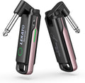 LEKATO Wireless Guitar System UHF Wireless Guitar Transmitter Receiver Rechargeable Audio Bass Cable with 70 Channels for Bass Electric Instruments(Pink)