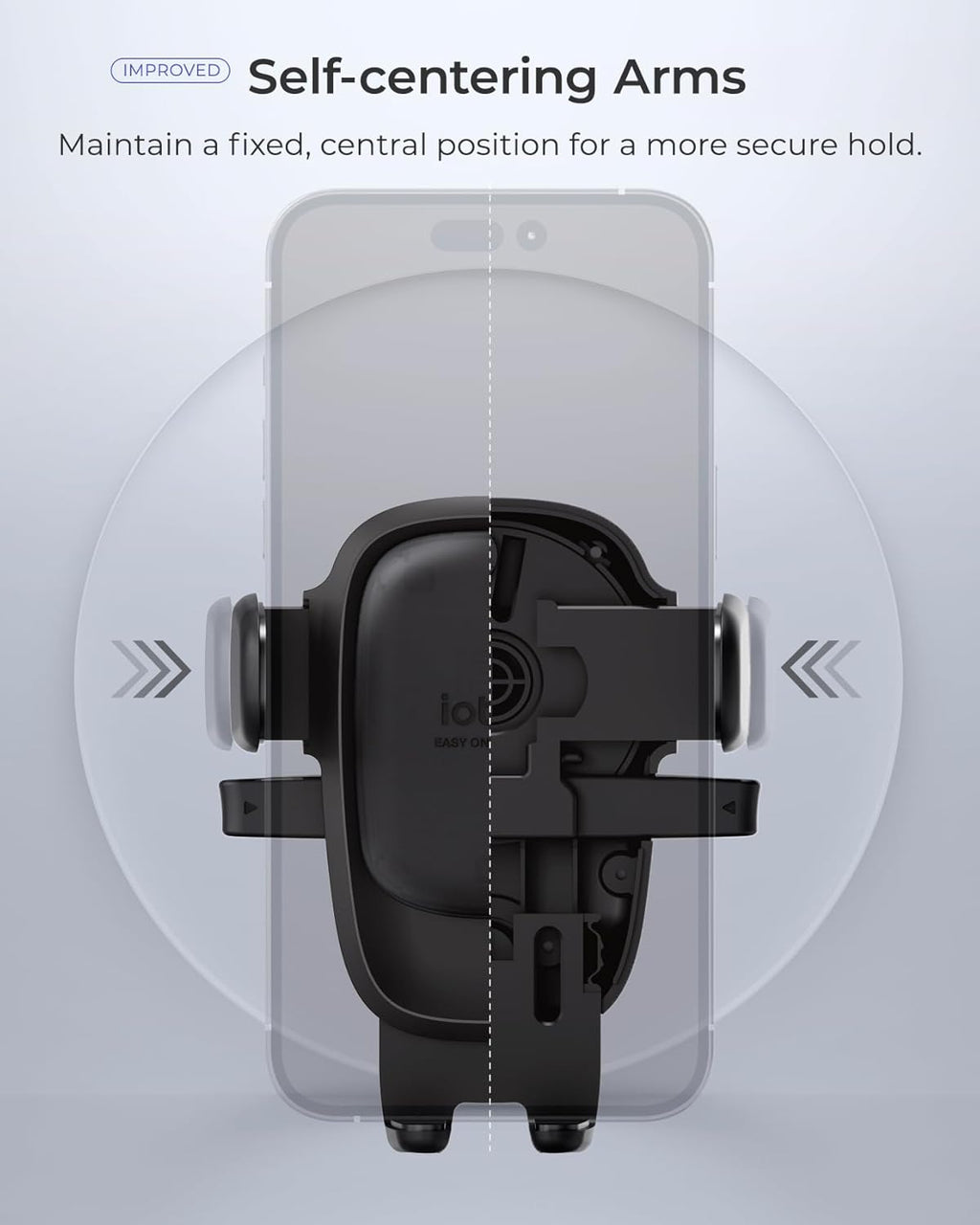 iOttie Easy One Touch Advanced Phone Mount for Tesla Model 3 and Model Y Screens - Universal Cell Phone Holder for iPhone, Google, Samsung, Moto, LG, and All Other Smartphones Black