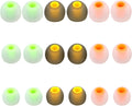 Silicone Earbud Tips - S M L, Fit Most In-Ear Earbuds (Inner Hole 3.8mm - 5.1mm), 9 Pairs