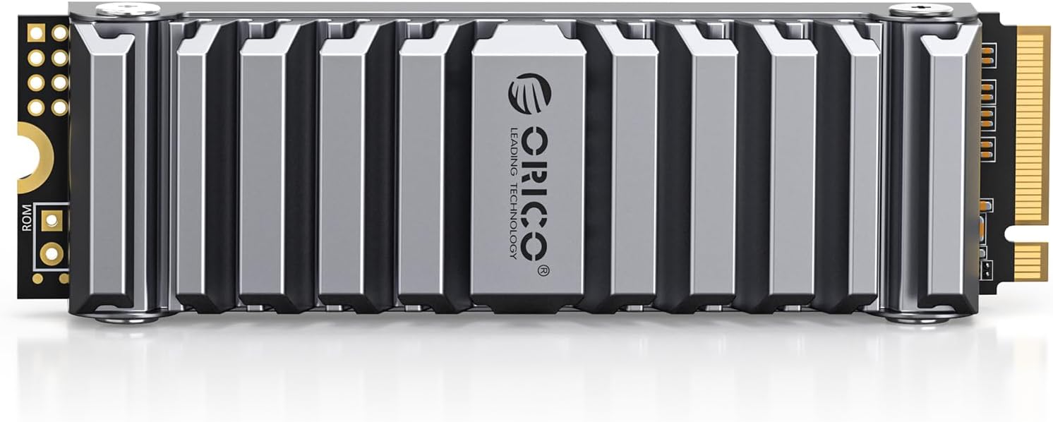 ORICO OS5 2TB M.2 SSD for PS5 Storage Expansion, M.2 PCIe 4.0 NVMe Gaming SSD with TLC NAND, 7450MB/s Read, Pre-Installed Heatsink Designed for PS5 Airflow, Ready for Direct Installation