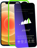 Blue Light Screen Protector for iPhone 12 Mini (5.4''), Eye Protection Tempered Glass Film, Scratch-Resistant, N0 Bubble, Case friendly，with Easy Installation Kit, 2 Pack