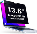 PYS MacBook Air 13.6 Inch Magnetic Privacy Screen for M2 Chip 2022 (A2681) - Removable Anti-Spy Laptop Shield