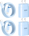 USB C Phone 16 15 Charger Fast Charging,30W Phone 16 15 Pro Max Charger Block &6.6FT Long USB C to C Charging Cable Cord for Phone 16 15/16 15 Pro Max/16 15 Pro/15 Plus/Samsung Galaxy S24 Ultra,Blue