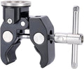 NICEYRIG Super Clamp to Rosette Mount Adapter, Maximum 50mm Adjustable Jaw Applicable for Desk Tripod Monopod Studio Light Stand - 593