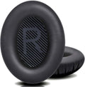 QOQOON Professional Headphone Replacement Ear Pads for Bose QuietComfort 35 2 15 25 Earpads Cushion for QC2 QC15 QC25 SoundTrue SoundLink Around-Ear Headphones (QC35/35ii, Black Cushion + Black Mat)