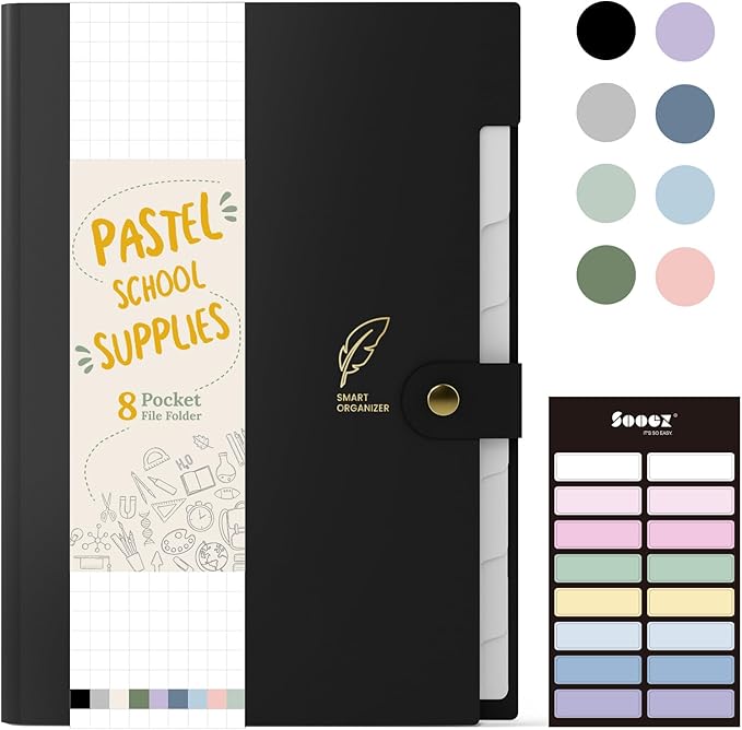Sooez File Folders Organizer, Folders by Sooez