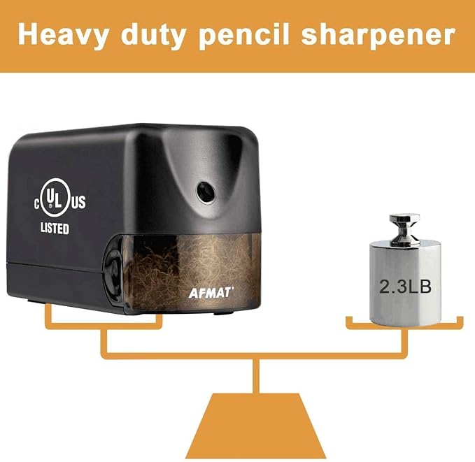 AFMAT 4 Pack Electric Pencil Sharpener, Heavy Duty Pencil Sharpener - Image 4