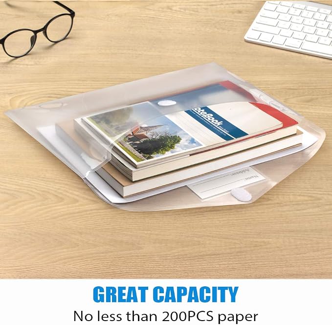 Sooez 10 Pack Plastic Envelopes File Folders - Image 4