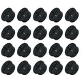 20Pcs Desk Grommet, 1" (25mm) Black Silicone Cord Hole Cover, Flexible Rubber Wire Grommets, Wall Grommets for Cables Management, Table, Countertop, Cabinets and Furnitures Wire Organizer