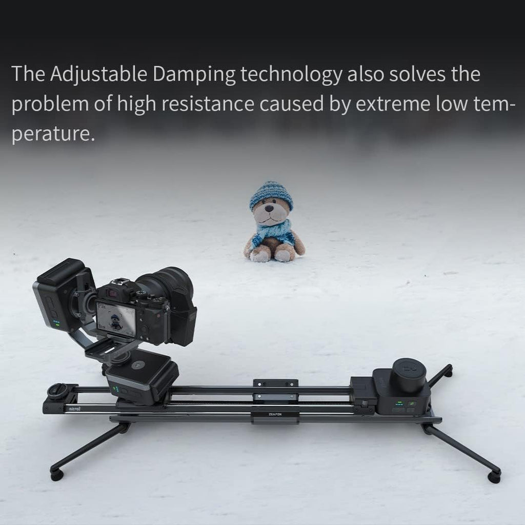 Zeapon Micro 3 E1000 Double Distance Motorized Camera Slider,42''/107cm Travel Distance,DSLR Slider with Carrying case, Motor Quick Switching, 10-26Lbs Payload and Adjustable Sliding Damping Design