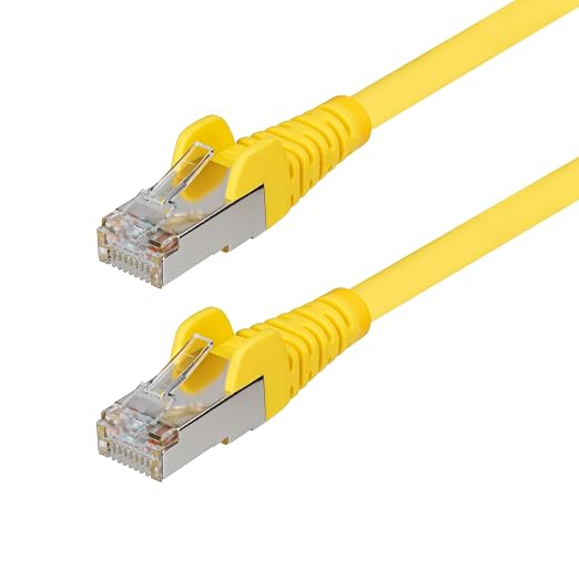 StarTech.com 6in Yellow CAT6a Ethernet Cable, Snagless RJ45, 100W PoE++ by StarTech