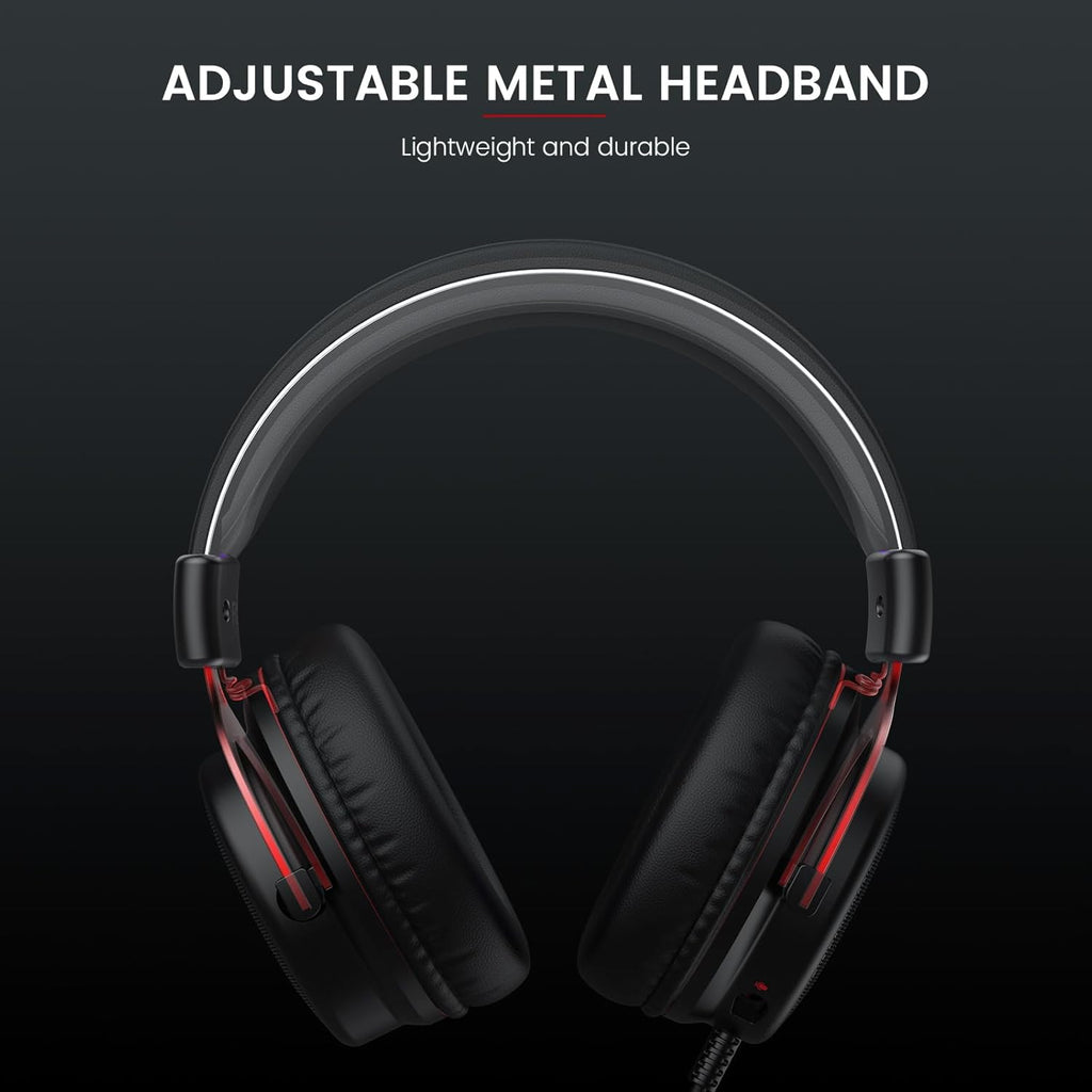 EKSA E900 Gaming Headset with Microphone - PC Headset with Detachable Noise Canceling Mic, 3D Surround Sound, Wired Headphone for PS4, PS5, Xbox, Computer, Laptop, Switch, Handheld (3.5MM Jack)