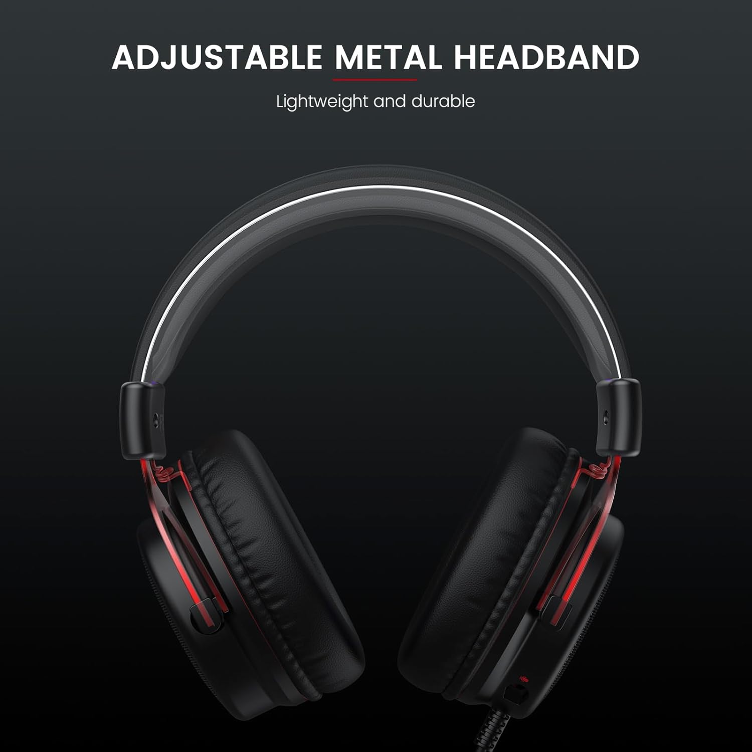 EKSA E900 Gaming Headset with Microphone - PC Headset with Detachable Noise Canceling Mic, 3D Surround Sound, Wired Headphone for PS4, PS5, Xbox, Computer, Laptop, Switch, Handheld (3.5MM Jack)