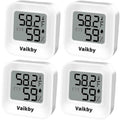 Indoor Humidity Meter Hygrometer 4Pack, Room Thermometer for Accurate Room Temperature Monitor, Digital Hygrometer with Indoor Thermometer for Home, Baby Nursery, and Humidity Sensor Enhanced Comfort