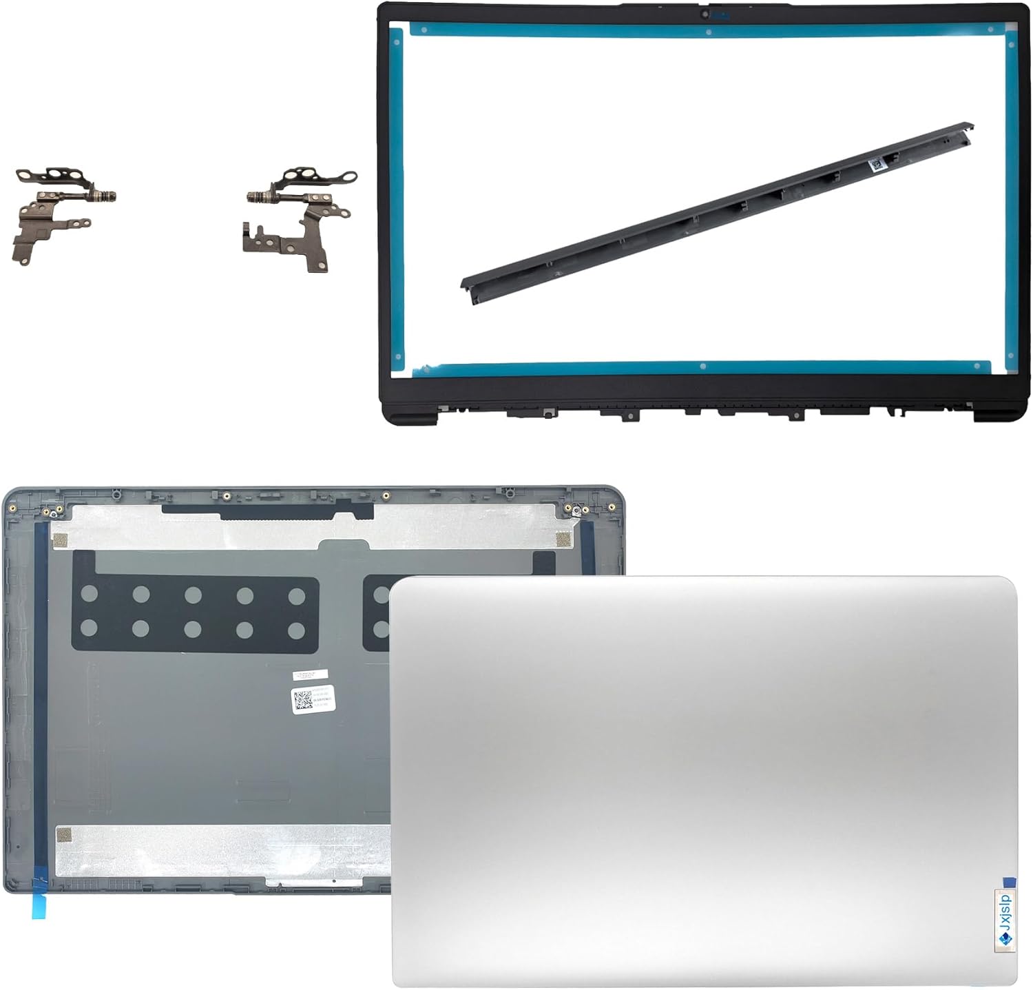 Replacement LCD Cover Back With Hings Front Bezel With Hinges Cap for Lenovo Ideapad 1-15ADA7 82R1, 1 15AMN7 82VG, 1 15ALC7 82R4 Series Laptop Rear Case Top Lid 5CB1M48453 5CB1F36621 5CB1F36618