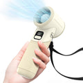 Portable Handheld Turbo Fan, 5000mAh Rechargeable Battery, Max 20Hrs Cooling, 5 Speeds Upto 11000RPM, Rotatable Design,4-IN-1 Personal Pocket Fan with Lanyard for Women Men Travel Beach Makeup Concert