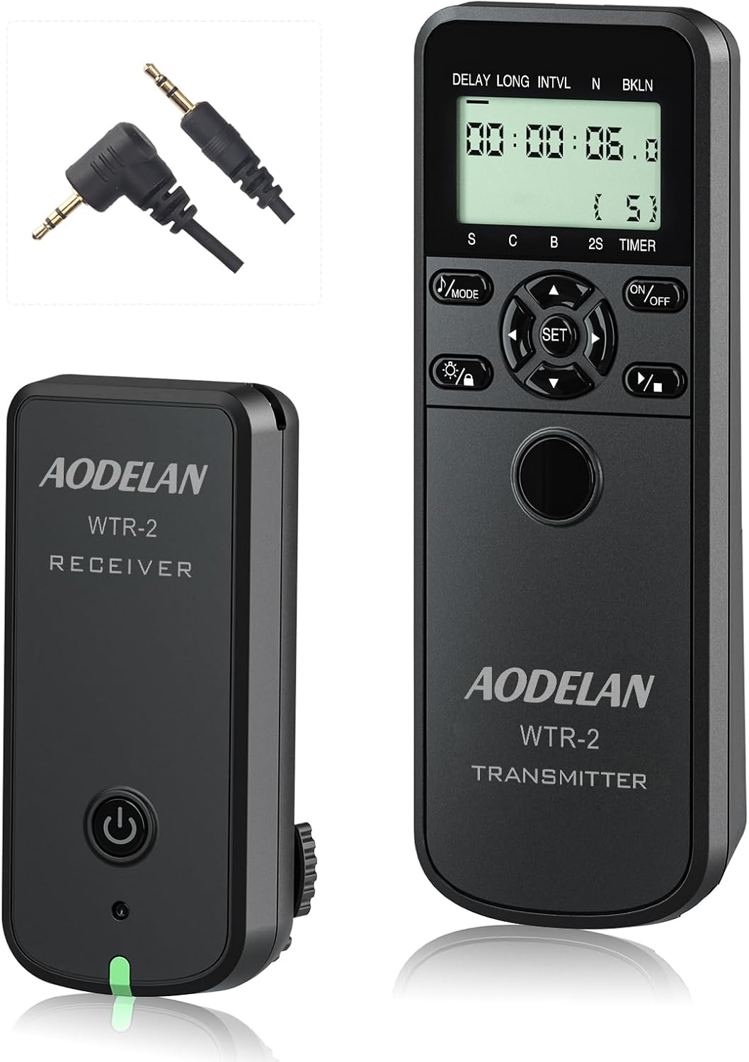 for Canon EOS Camera Wireless Shutter Remote - Intervalometer Timer Compatible with R6, 850D, 90D, 80D, 70D, R, Ra, RP; Replacement RS-60E3 Cable