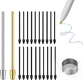for Remarkable 2 Pen Tips,AHBTEYM Metal Tips,Replacement Nibs Refill Accessories for Remarkable 1/2 Stylus/Marker Plus/Scribe Pen-22Pcs(Gold/Sirvel)