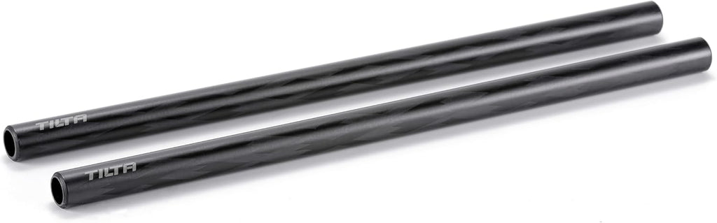 Tilta 2X Carbon Fiber Rods 15mm for Rail Support System | Increased Strength | Mount Accessories | Lightweight | DSLR Shoulder Rig, Camera Stabilizer Cage, Matte Box (30cm)