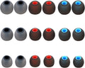 Silicone Replacement Earbud Tips Earbud Covers Ear Tips Fit for in-Ear Headphones (Inner Hole 3.8mm -5.1mm) Earbud Replacement Tips 9 Pairs