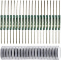 20pcs Glass Reed Switch Reed Contact Normally Open (N/O) Magnetic Induction Switch (2mm×14mm) with 20pcs Multi-Use Magnetic Sheet