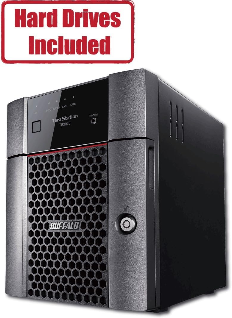 BUFFALO TeraStation 3420DN 4-Bay SMB 16TB (2x8TB) Desktop NAS w/Hard Drives Included Network Attached Storage