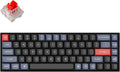 Keychron K6 Pro Wireless Custom Mechanical Keyboard, QMK/Launcher Programmable Macro, Hot-Swappable Keychron K Pro Red Switch Keyboard, 65% Layout White Backlit Office Keyboard for Mac Windows Linux