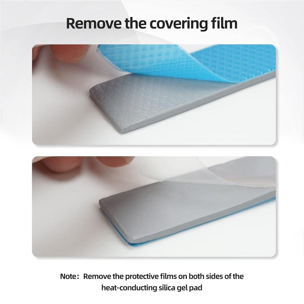 Silicone Thermal Pads 14.8 W/mK, 120x120x1.0mm (1 pcs) Non Conductive Heatsink Cooling Pads for Laptop Heatsink/SSD/CPU/IC/LED Cooler