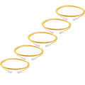 TRUECABLE Cat6 Component Rated Patch Cable, Unshielded (U/UTP), 5ft, Yellow, 28AWG Solid Copper, Snagless 10G High-Speed Ethernet Cable, PoE++ 4PPoE 100W, UL Listed, RoHS-3, 5 Pack