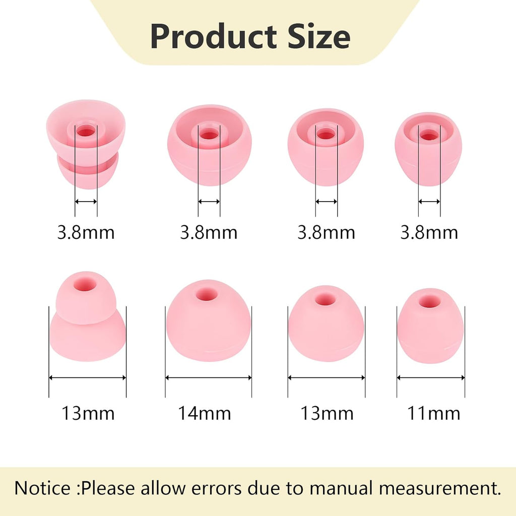 Replacement Earbud Tips Silicone Ear Tips Compatible with Powerbeats Pro Beats Wireless Earphone Headphone Earbud Rubber Tips Earbud Covers 4 Pairs